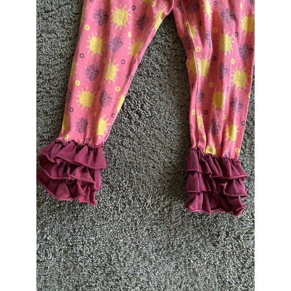 Matilda Jane Character Counts Floral Top Plus Ruffled Leggings- Size 2 - Picture 6 of 8